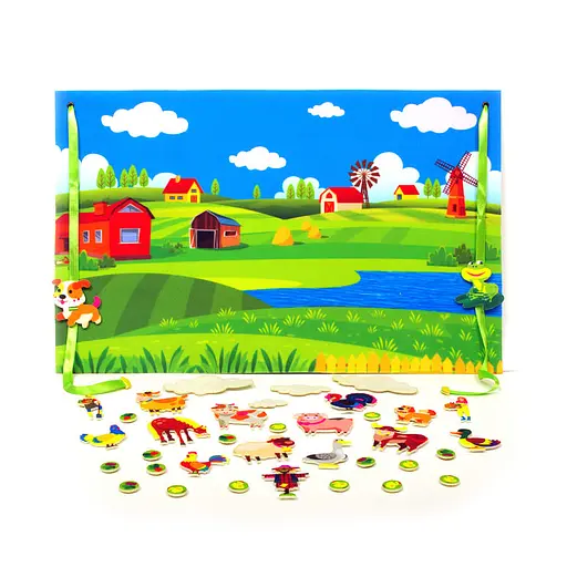 Ігровий килимок "Подорож до бабусі" 190037 фігурки на липучках - фото 2