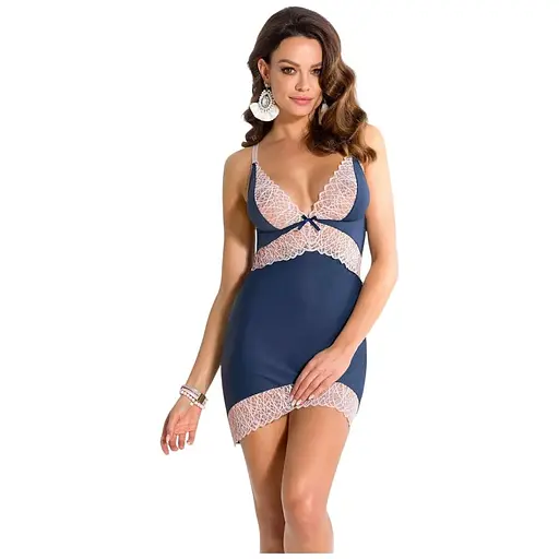 Сорочка та стрінги Casmir Selina S/M синій