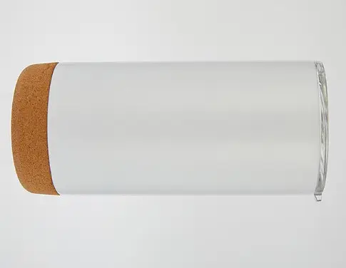 Склянка з корковим дном 480 мл White із нержавіючої сталі з подвійними стінками - фото 5