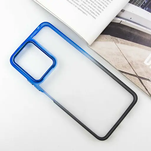 Чехол Epik TPU+PC Fresh sip series для Xiaomi Redmi Note 12 4G Черный / Синий - фото 2