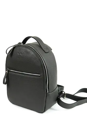 Шкіряний рюкзак Groove S графітний - фото 2