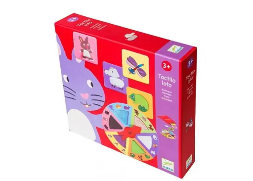 Настольная игра Djeco Тактильное лото. Животные (Tactilo loto Animals) (DJ08129)