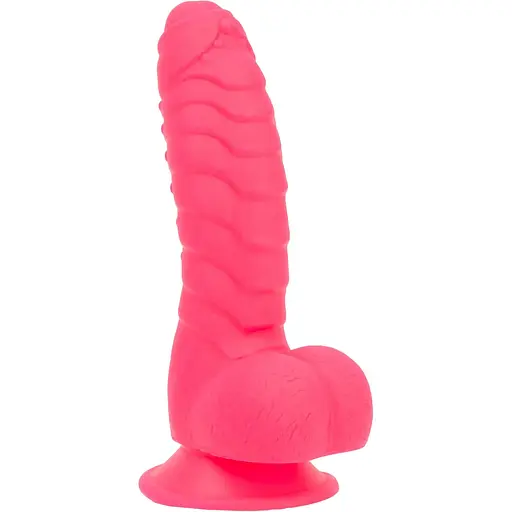 Фалоімітатор Addiction - Tom 7 Dildo With Balls - Pink - фото 3
