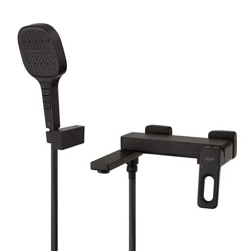 Смеситель для ванны Koer KB-41031-05 с коротким изливом KR5437 Черный матовый - фото 1