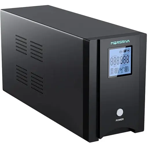 ДБЖ Marsriva MR-UF2000P-H, 2000ВА/1450Вт, чиста синусоїда змінного струму, без АКБ, 24B - фото 3