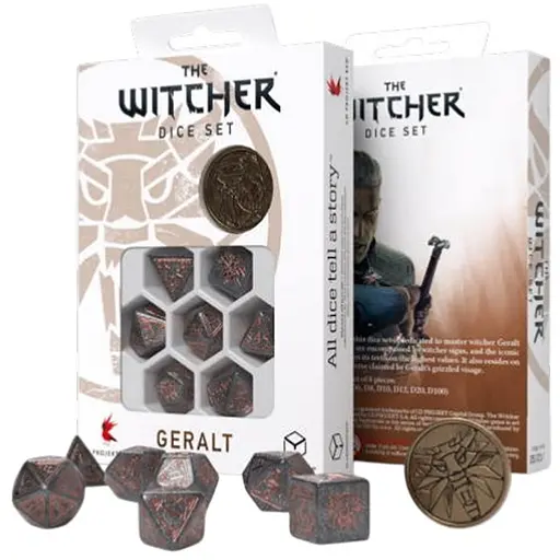 Набір кубиків The Witcher Dice Set. Geralt - Price of Neutrality , 7 шт. (SWGE05) - фото 1