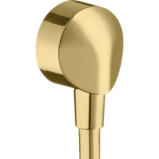 Шланговое подсоединение Hansgrohe FixFit E без обратного клапана polished gold optic 27454990, Золотой - фото 1