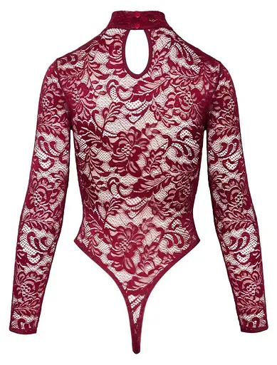 Боди Cottelli Collection Lace M бордовый - фото 5