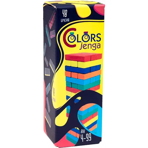 Настольная игра Strateg Colors Jenga 48 брусков (30717) - фото 1