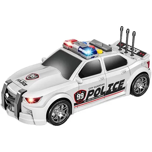 Полицейская машина Cars S 1:16 белая (CJ-2924206) - фото 2