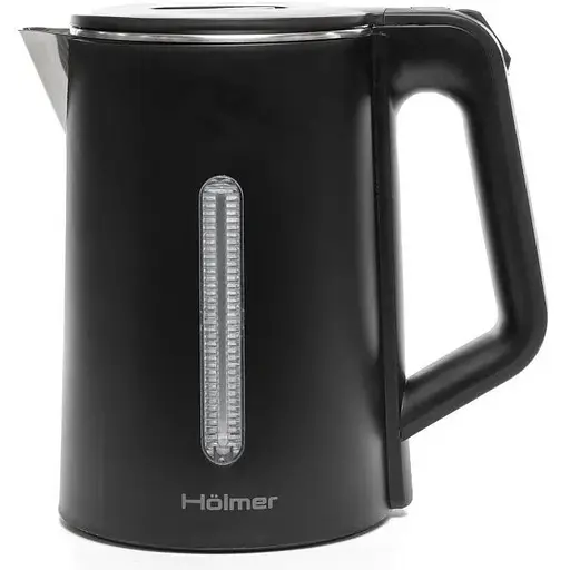 Електрочайник Holmer HKS-204D, чорний, 1500W, 1.8л, дисковий, індикатор рівня води, захист від перегріву, захист від включення без - фото 1