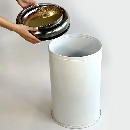 Ведро для мусора Maxiflow 45 л с крышкой Белый 4513.0000B.101.45  - фото 5