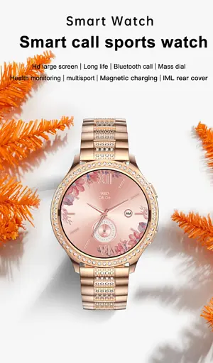 Смарт-часы LEMFO AK53 стальной ремешок Gold Gold (16363) - фото 3