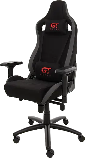 Геймерское кресло GT Racer черное с серым (X-0712 Shadow Gray) - фото 4