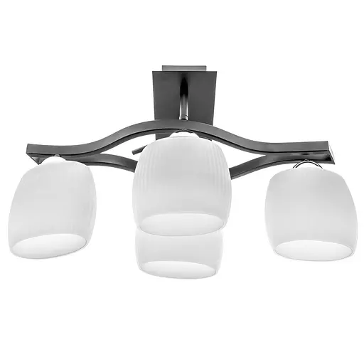 Люстра стельова Brille класична E27 60W BK (BR-01462C/4)