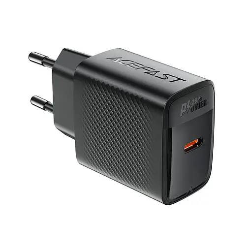 Мережевий зарядний пристрій Acefast A104 PD25W GaN single USB-C charger чорний - фото 3