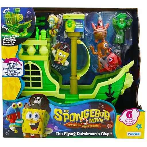 Игровой набор Spone Bob Губка Боб в кино в поисках квадратных штанов Летучий Голландец (FR73110) - фото 2