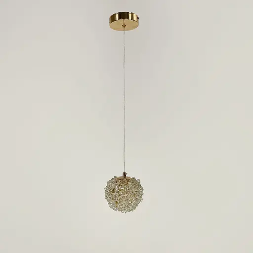 Підвісний світильник куля із декоративного каміння d13 см | Арт. A 886/1 FGD | Line F - фото 9