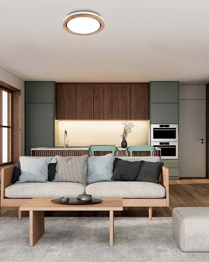 Світильник стельовий Goldlux 331892 Darek LED 1x24W 4000K 2600Lm IP44 бежевий - фото 2