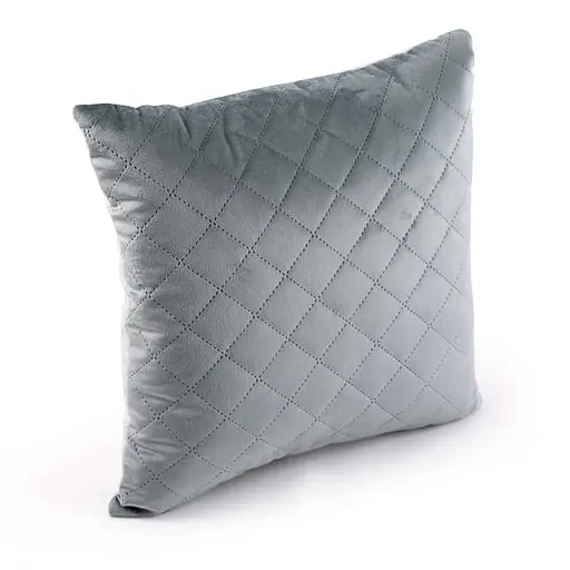 Подушка Руно 40х40 декоративна Velour "Dark Grey ромб" 311.55_Dark Grey ромб