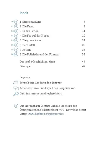 Stress mit Luna und andere Geschichten. Lekture mit Audios online - фото 2