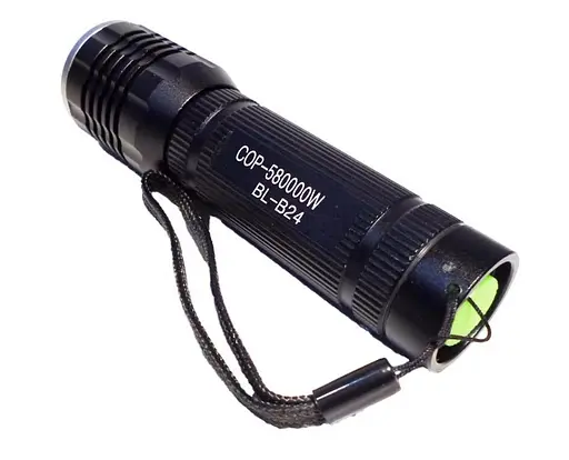 Ліхтар ручний на акумуляторі Bailong BL-B24 червоне світло 3 режими роботи вологостійкий корпус Чорний - фото 3