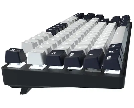 Клавіатура ігрова механічна GamePro MK-110-B USB Hot-Swap Outemu Red Switch Black-White - фото 4