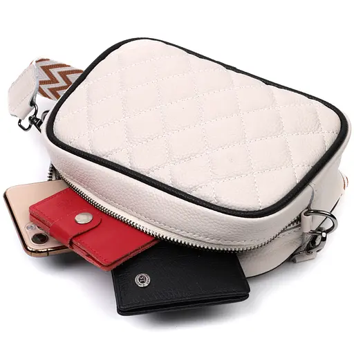 Женская сумка Vintage через плечо на одно отделение из натуральной кожи 21х14х8 см sum0029033 - фото 7