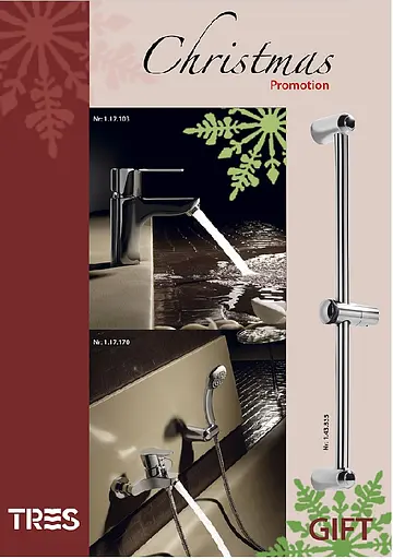 Смеситель для ванной TRES BM-TRES 117170 одноручный с душем и стационарным изливом для комфортного использования - фото 6