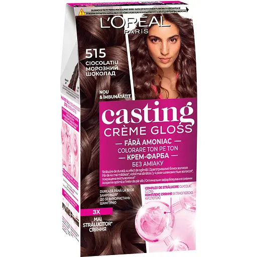 Фарба-догляд для волосся без аміаку L'Oreal Paris Casting Creme Gloss відтінок 515 Морозний шоколад 120 мл (A5774676)