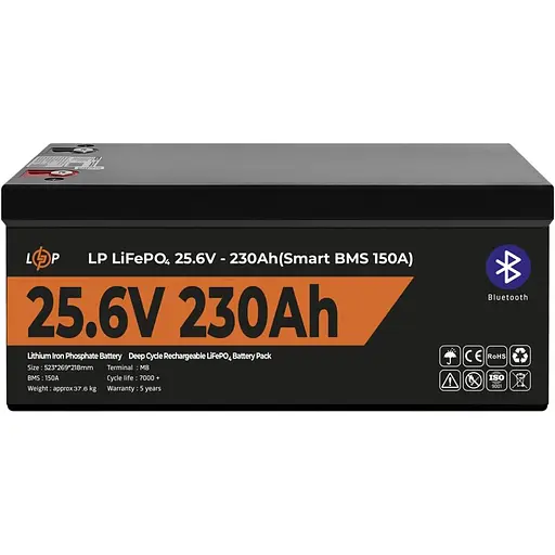 Акумулятор LogicPower LiFePO4 24V 25.6V/230Ah/5888Wh (30384) [125763] - фото 4