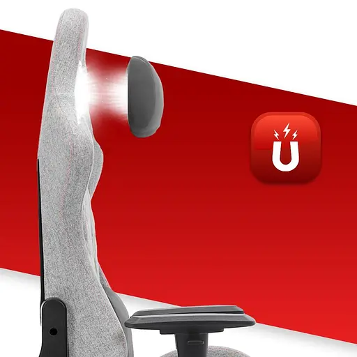 Компьютерное кресло Hell's Chair HC-1006 Grey-Black ткань - фото 3