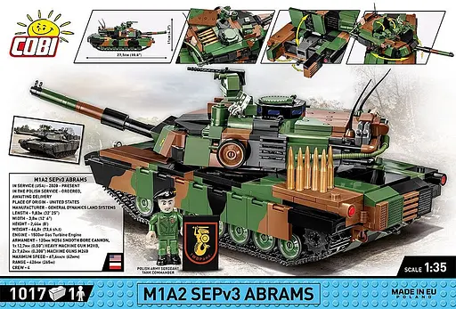 Конструктор COBI танк Abrams 2623 - фото 3