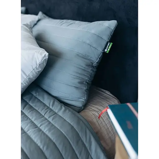 Набір Sonex Nassau: покривало двостороннє 240х220 см + наволочка 70х50 см 2 шт. темно-сірий (SO102518) - фото 7