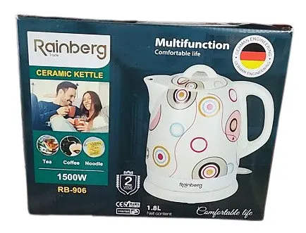 Электрический керамический чайник Rainberg RB-9061500 Вт. - фото 10
