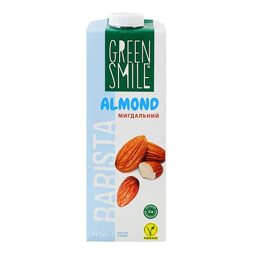 Напиток рисово-миндальный Green Smile Barista ультрапастеризованный обогащенный кальцием 1 л