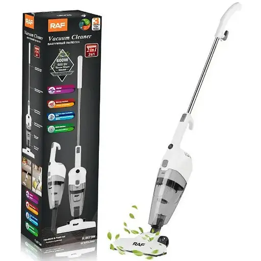 Пилосос вакуумний ручний RAF R.8673 пилосос без мішка акамуляторний 600 Вт Білий - фото 1