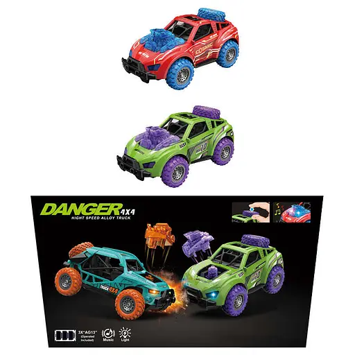 Джип MY66-G 1214, металлопластик, инерция 4х4, свет, звук (6965033651008) МИКС - фото 1