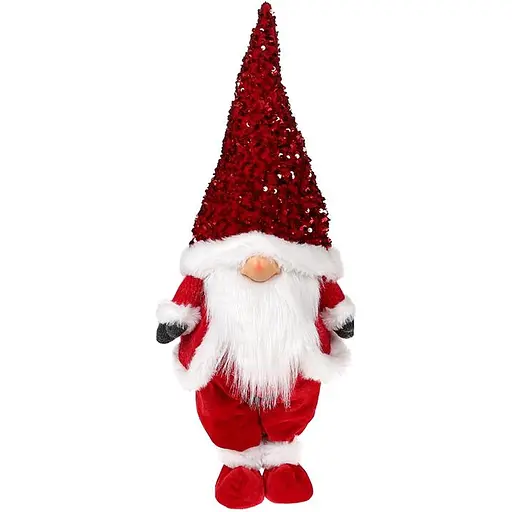 Мягкая игрушка Bona Red & White Гном в пайетках 22х16х55 см (000264842)