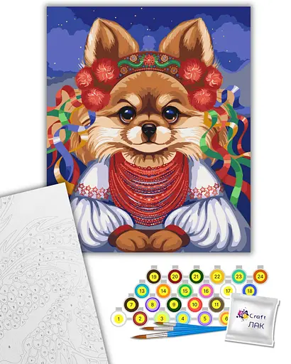 Набор для росписи ArtCraft Лисичка-сестричка 40 x 50 см (11542-AC) - фото 2