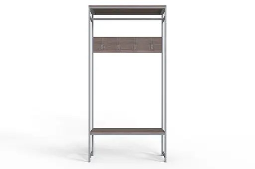 Вешалка напольная Ferrum-decor Трелис 14 180x90x38 серый ДСП Дуб Сонома Трюфель 16мм (FRD-104359)