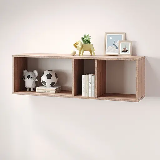 Полка настенная MebelStar Лилу 110x27x34 см Дуб сонома (MBS-1367) - фото 2