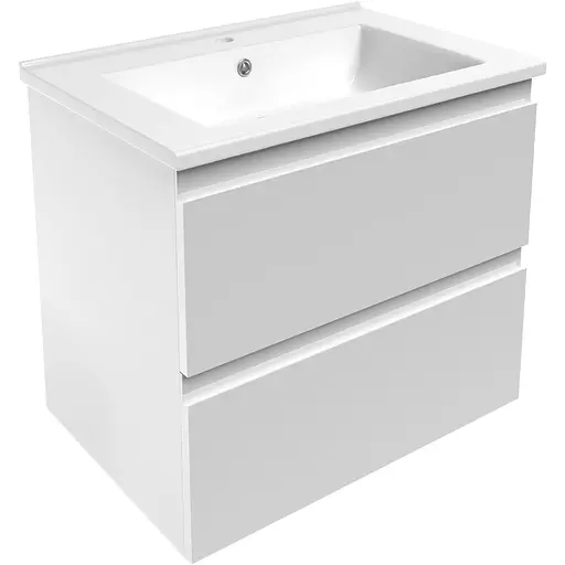 Тумба з умивальником Volle Leon 65 см 15-11-65 Білий - фото 1