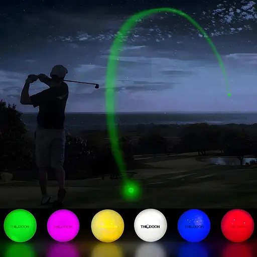 Блимаючий м'яч для гольфу THIODOON Led Golf Balls Glow Golf Balls світиться - фото 7