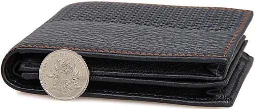 Мужской кожаный кошелек Vintage 9.5х11 см acs0015348 - фото 9