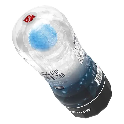 Мастурбатор Pretty Love Vacuum Cup Stellar блакитний - фото 4