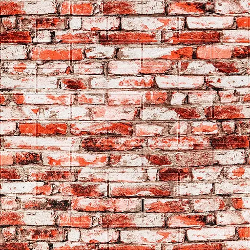 Декоративный 3D панель 700х770х4мм Красно-белый кирпич (341) SW-00000533 - фото 1