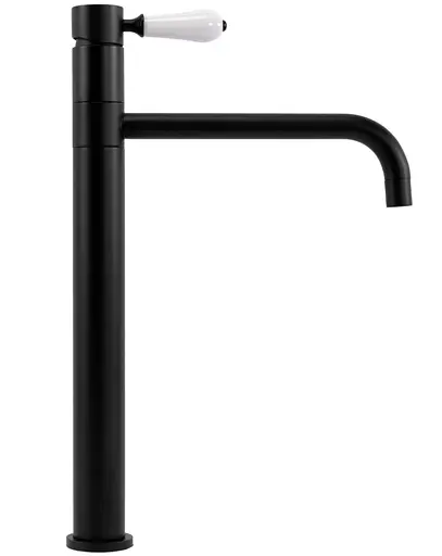 Смеситель для умывальника Rea Serra black высокий REA-B1142 Черный матовый - фото 3