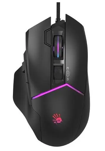 Мышь игровая A4Tech Bloody W95 Ultra USB Stone Black - фото 1