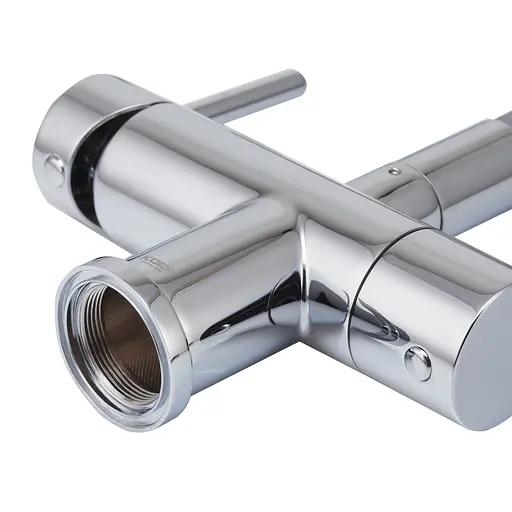 Змішувач для кухні на дві води з гнучким виливом Koer KB-72002-01 KR3383 Хром - фото 4